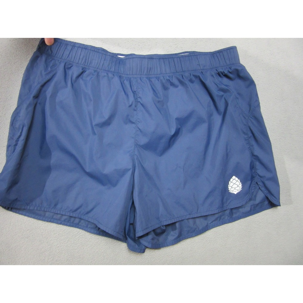 Stio Running Shorts Womens Large Blue 4 Inch Inseam Lined Nylon Hiking Outdoor